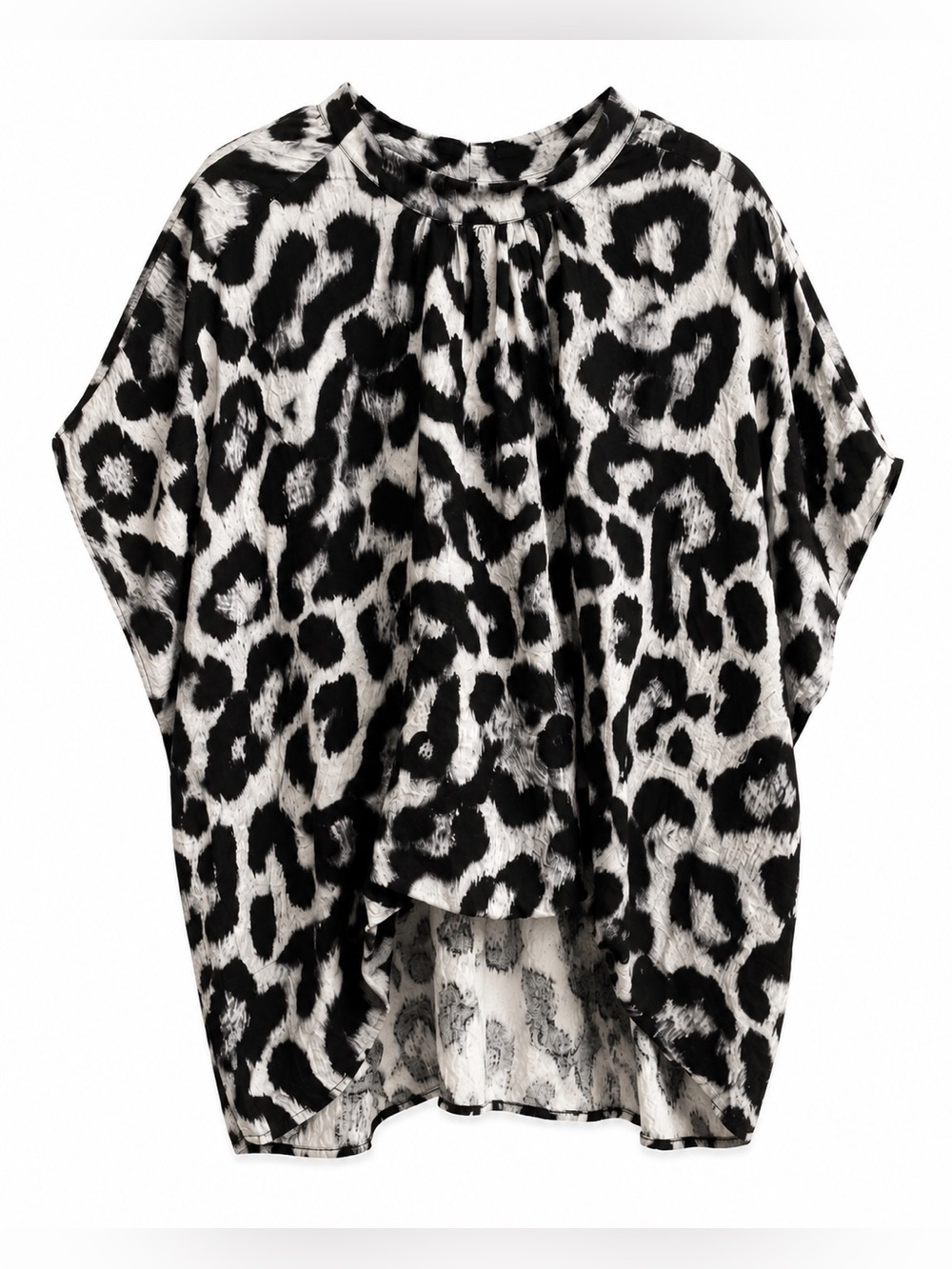 Umgee+ NWT Leopard Print Batwing High Low Blouse Plus Size 2X